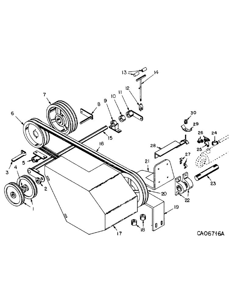 Схема запчастей Case 4125 - (17-03) - MOUNTED EQUIPMENT, FRONT PTO ATT (05) - SUPERSTRUCTURE