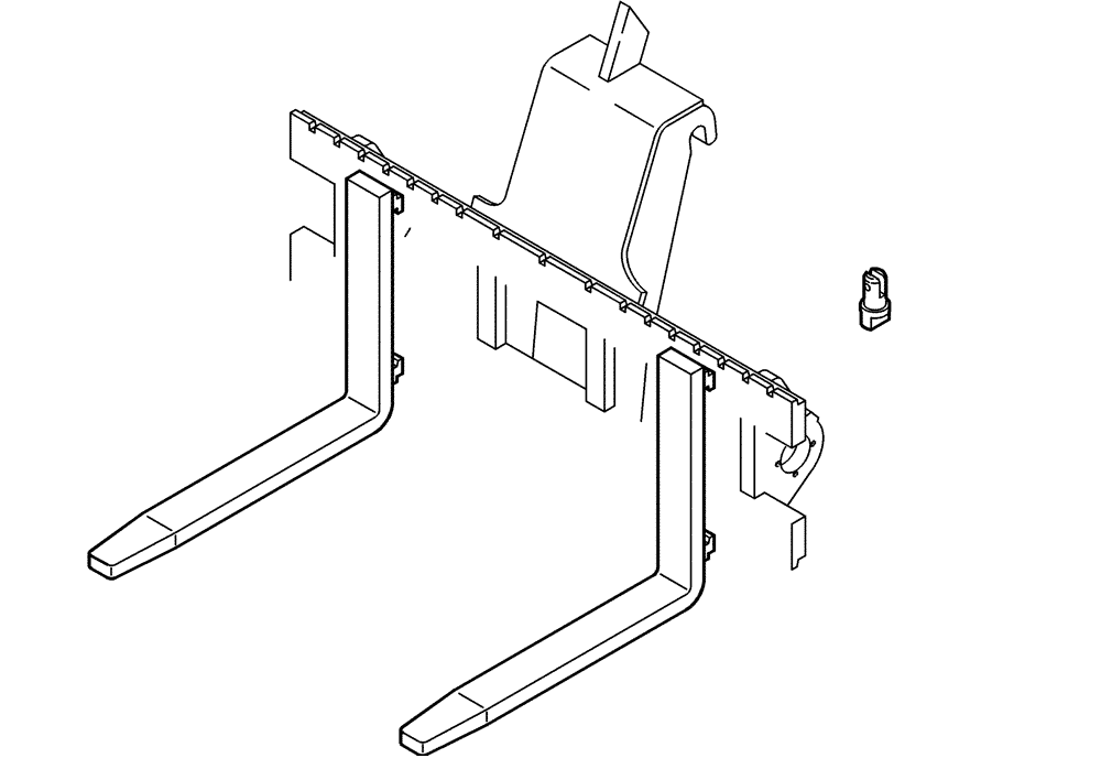 Схема запчастей Case 221D - (70.320[001]) - FORKS (OPTION) (S/N 581101-UP) (82) - FRONT LOADER & BUCKET