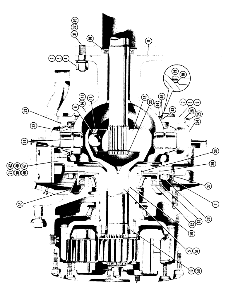 Схема запчастей Case W9 - (100) - REAR AXLE STEERING KNUCKLE (06) - POWER TRAIN