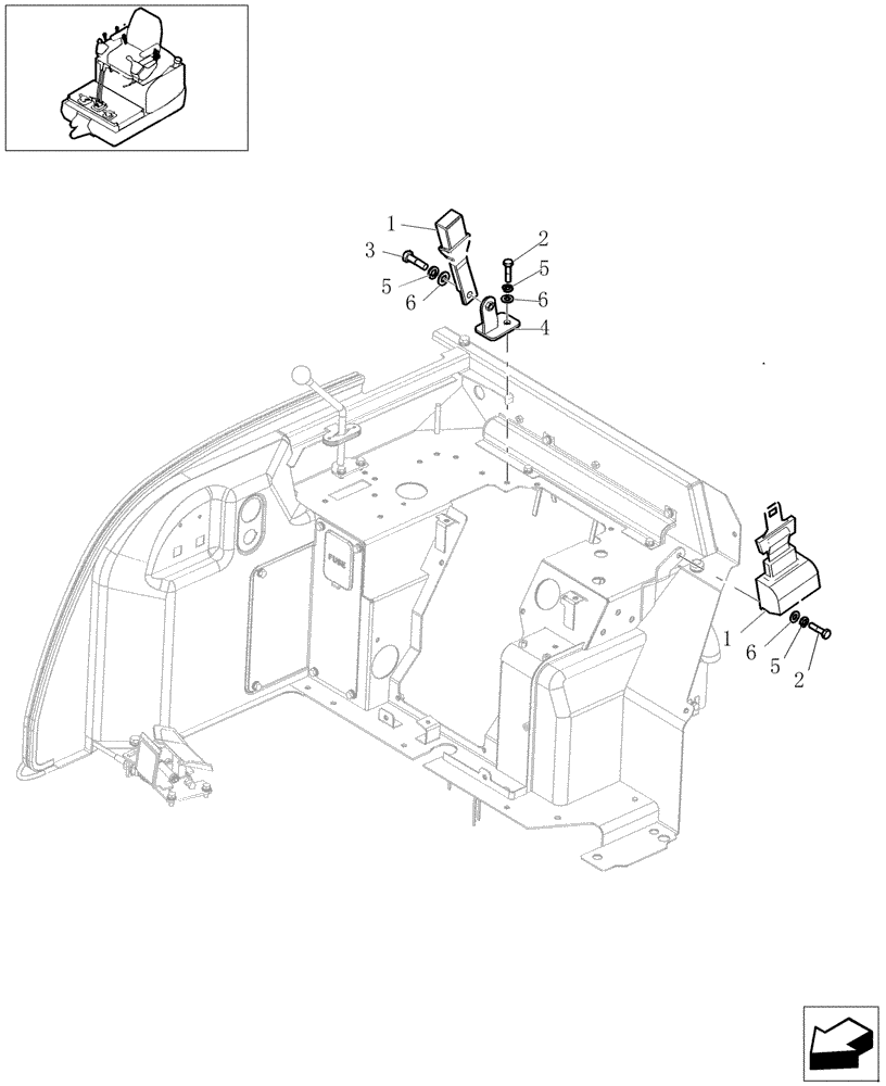 Схема запчастей Case CX27B - (1.250[07A]) - SEAT INSTAL (01) - Section 1