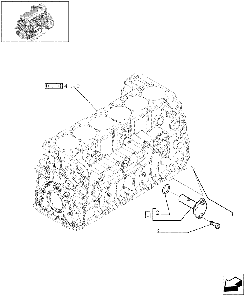 Схема запчастей Case F2CE9684C E002 - (0.30.3[01]) - OIL PRESSURE REGULATION VALVE (504191874) 