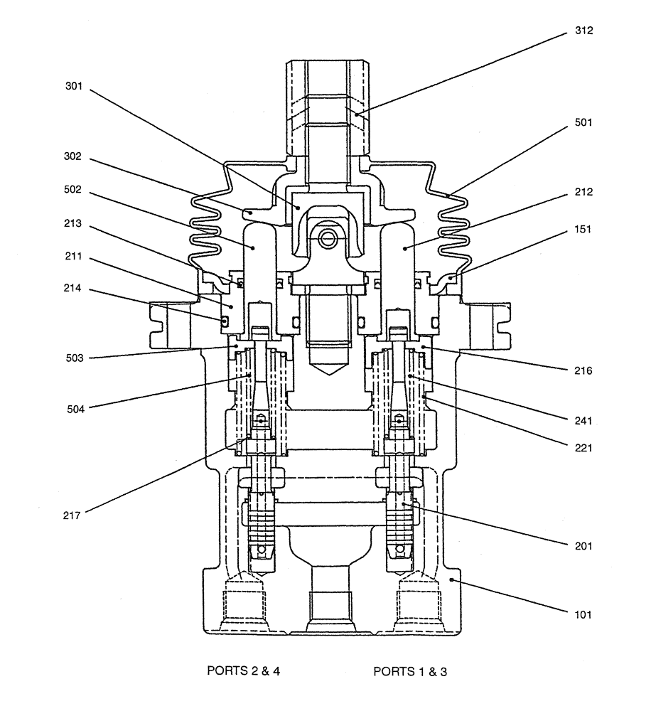 Схема запчастей Case CX27B PV13 - (07-036) - VALVE ASSY, PILOT, P/N PX30V00043F1 ELECTRICAL AND HYDRAULIC COMPONENTS