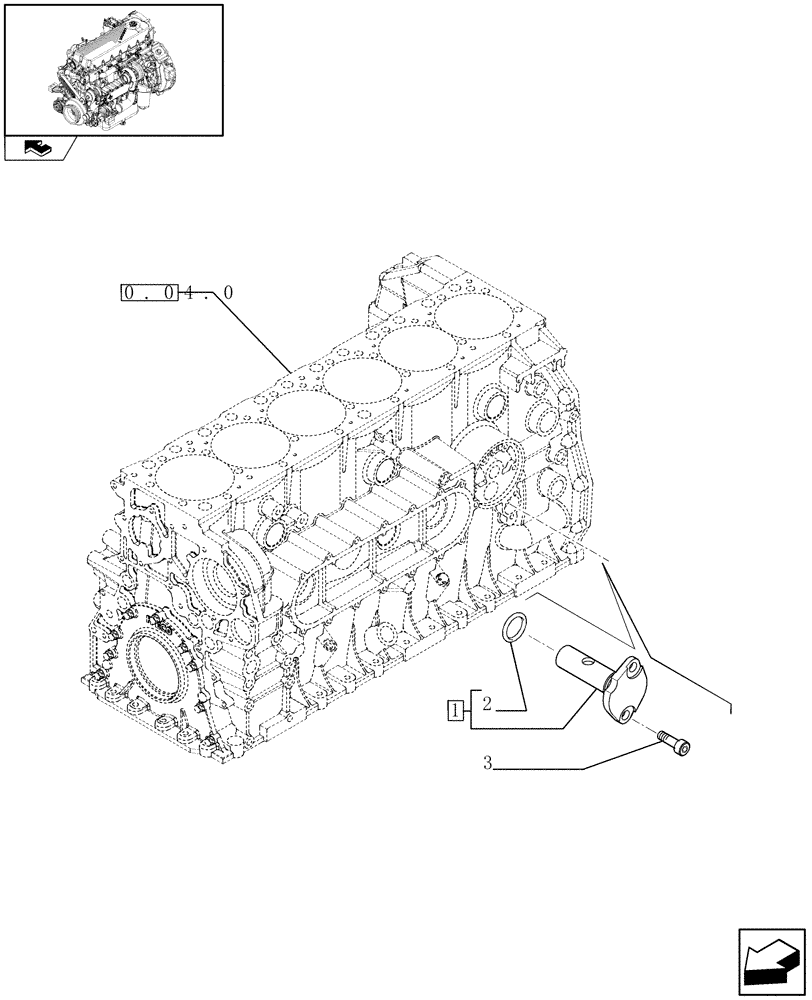 Схема запчастей Case F2CE9684H E003 - (0.30.3) - OIL PRESSURE REGULATION VALVE (504191874) 