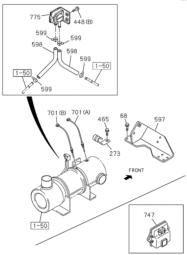 Схема запчастей Case CX210C NLC - (55.100.02) - ELECTRICAL ACCESSORIES (55) - ELECTRICAL SYSTEMS