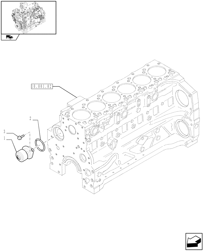 Схема запчастей Case F4DFE613C A005 - (10.402.02) - WATER PUMP (10) - ENGINE