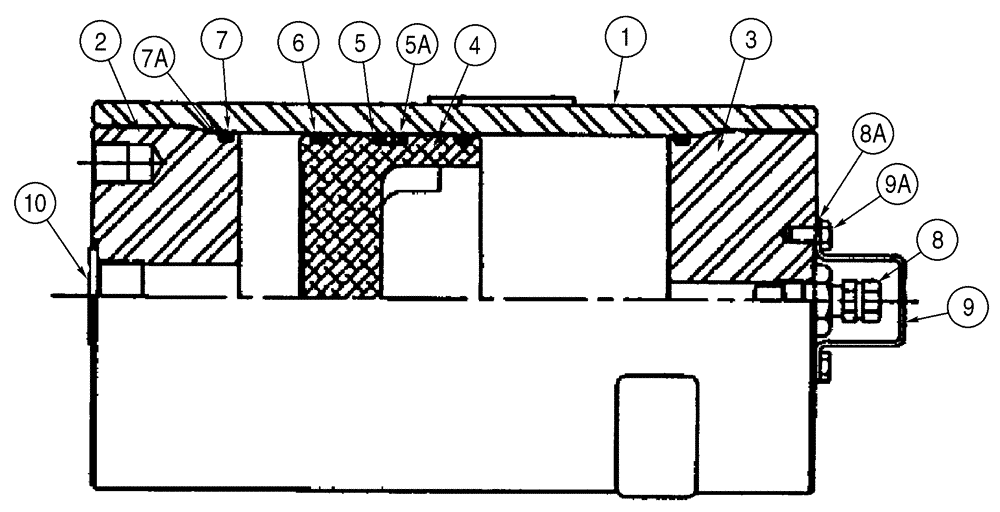 Схема запчастей Case 621D - (08-46) - ACCUMULATOR - RIDE CONTROL (08) - HYDRAULICS