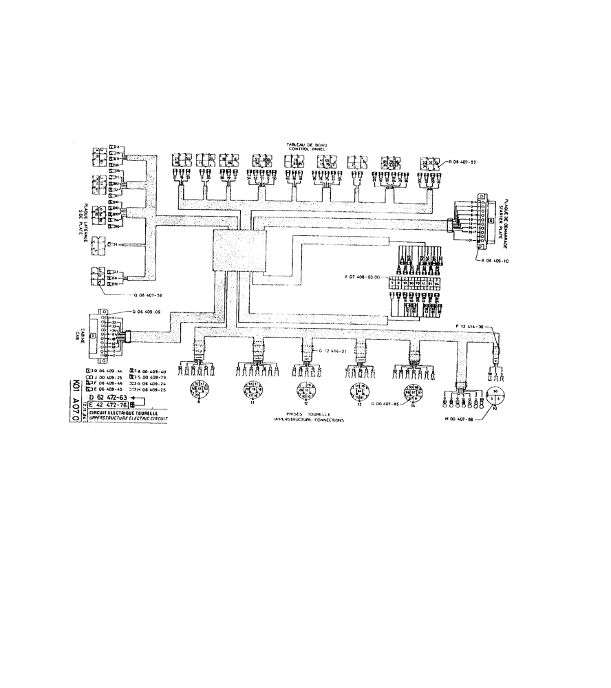 Схема запчастей Case 220 - (226) - UPPERSTRUCTURE ELECTRIC CIRCUIT (06) - ELECTRICAL SYSTEMS