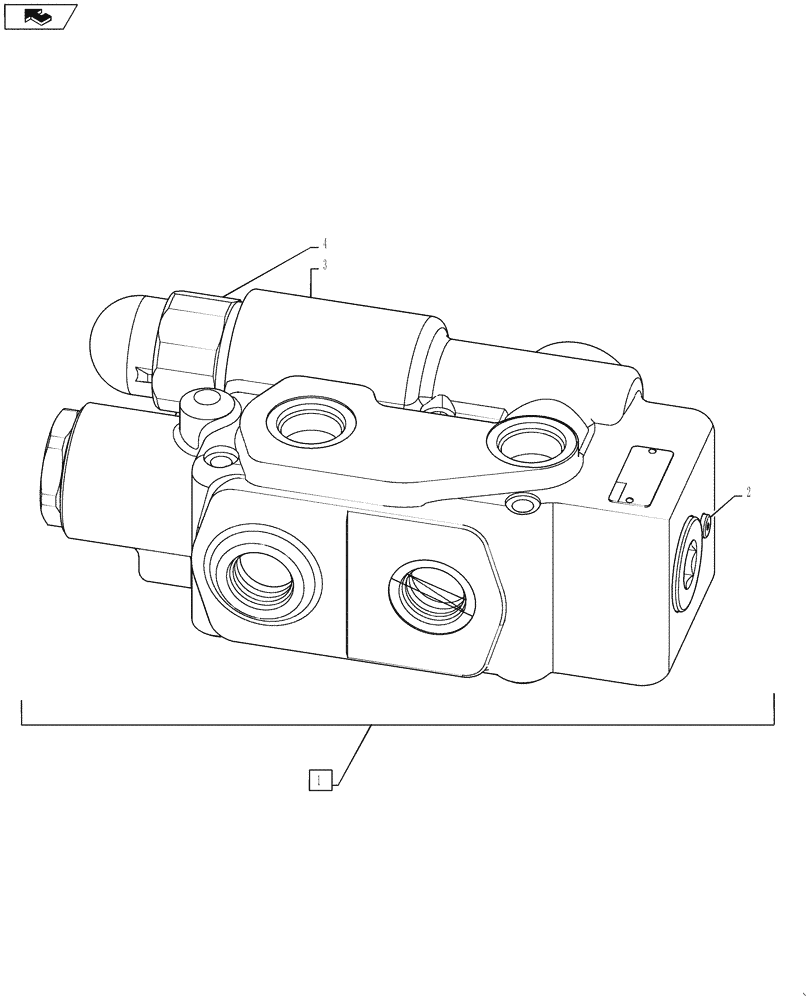 Схема запчастей Case 1121F - (35.200.01[02]) - RIDE CONTROL VALVE (35) - HYDRAULIC SYSTEMS