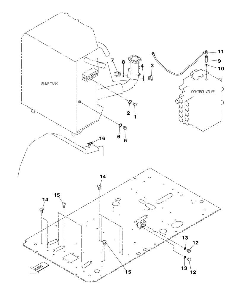 Схема запчастей Case CX210C LC - (35.310.02) - HYDRAULIC CIRCUIT - PLUG, BLANK-OFF - STANDARD (35) - HYDRAULIC SYSTEMS