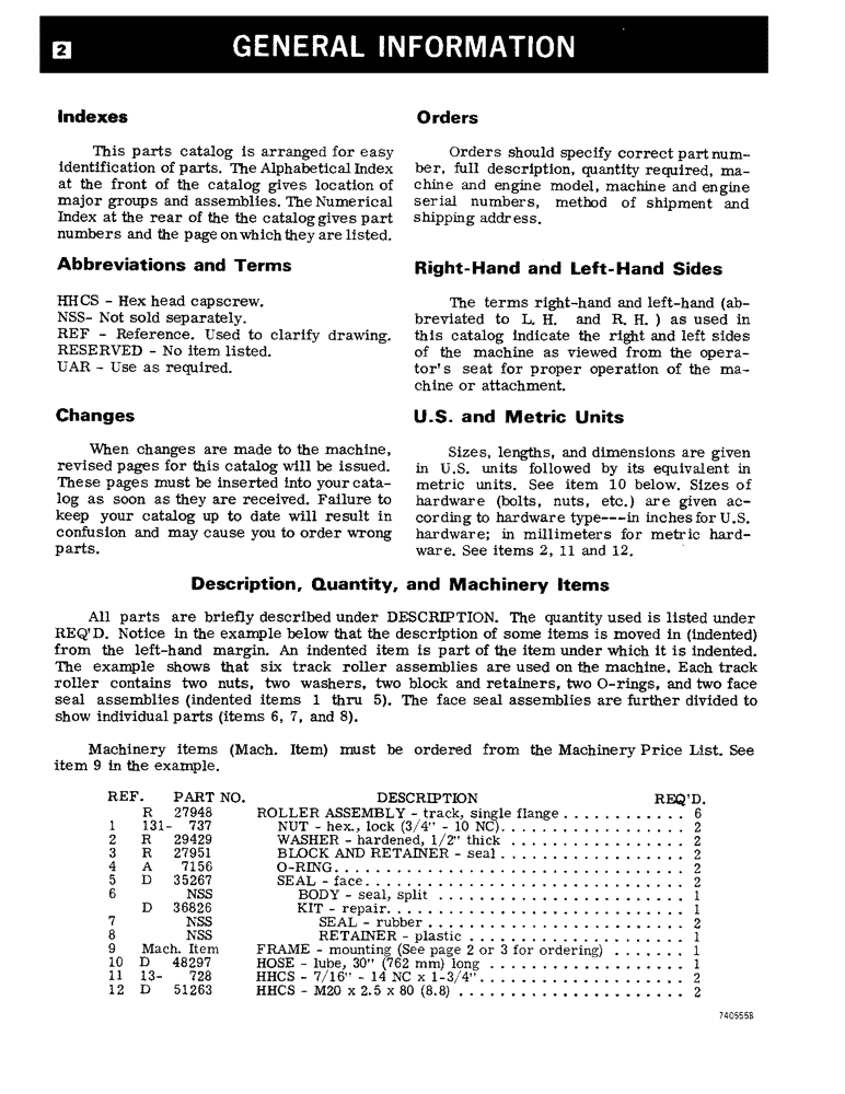 Схема запчастей Case 680CK - (002) - GENERAL INFORMATION (05) - SERVICE & MAINTENANCE