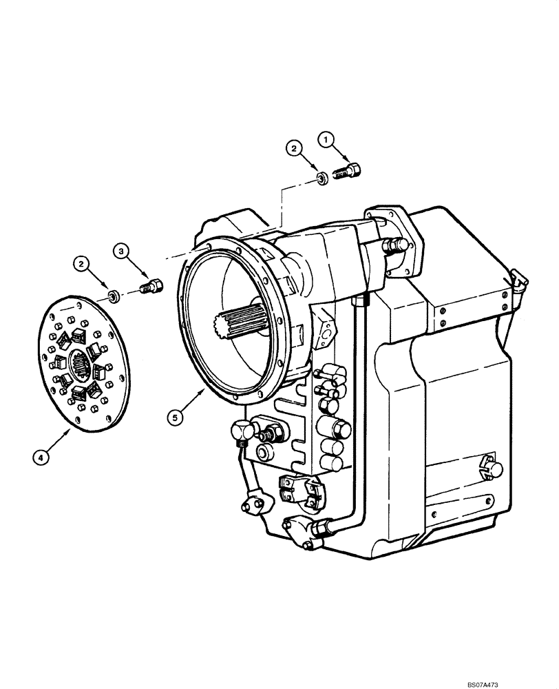 Схема запчастей Case 845 DHP - (06.01[00]) - TRANSMISSION AND COUPLING (06) - POWER TRAIN