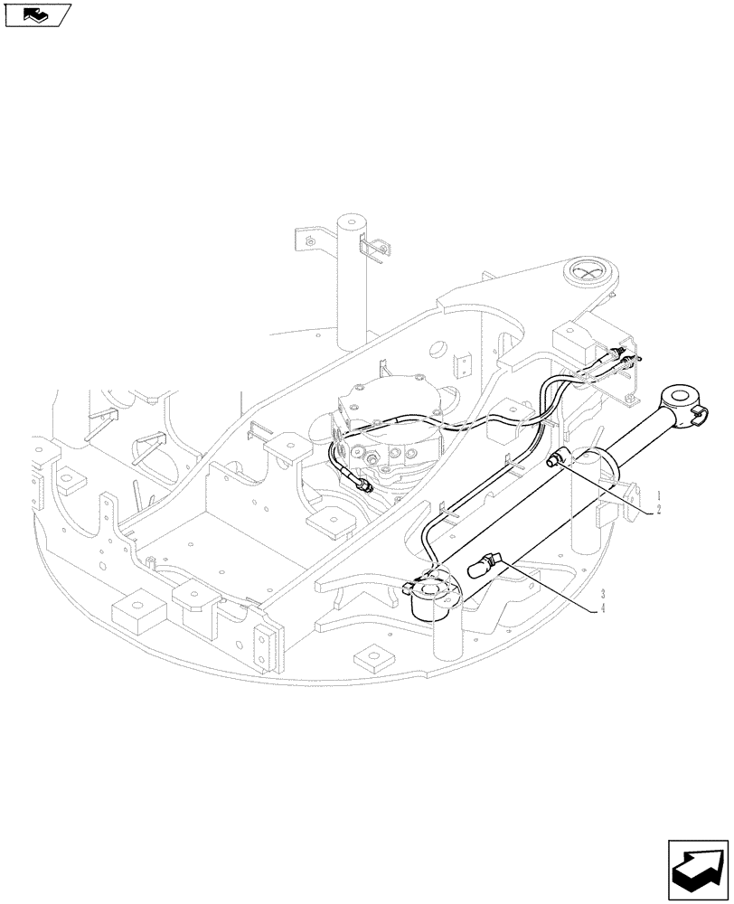 Схема запчастей Case CX27B ASN - (35.702.01) - HYD LINES, CYLINDER (35) - HYDRAULIC SYSTEMS