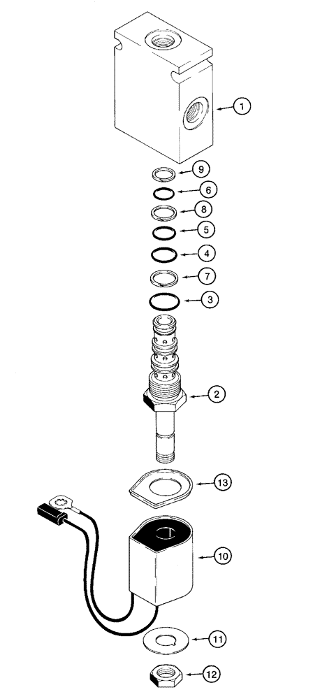 Схема запчастей Case 960 - (06-35) - SOLENOID VALVE ASSY (06) - POWER TRAIN