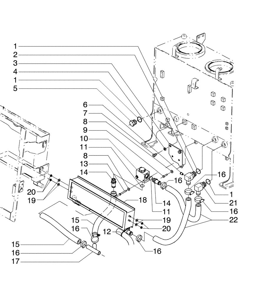 Схема запчастей Case 865B - (02-40[03]) - FAN DRIVE REVERSER SYSTEM (02) - ENGINE