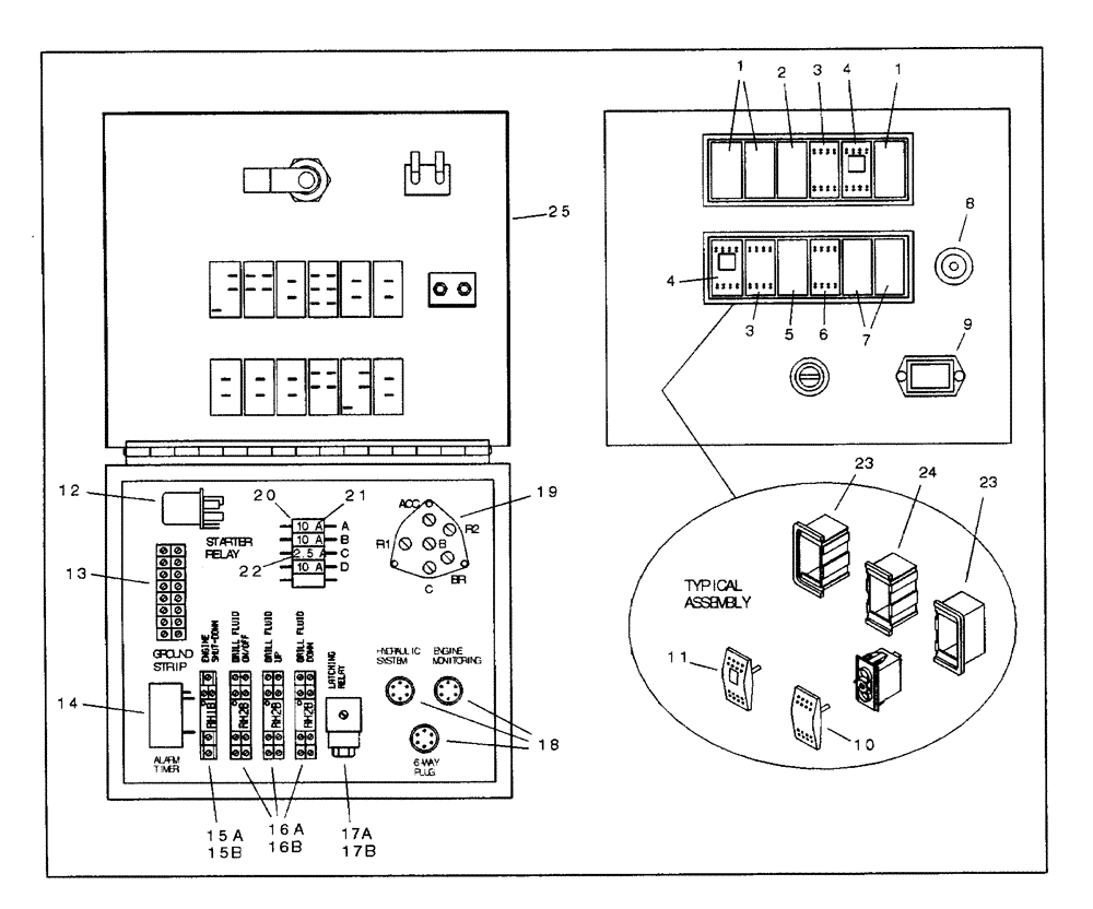 Схема запчастей Case BPGHP335 - (09-26) - BPDHP335 PANEL, CONTROL 