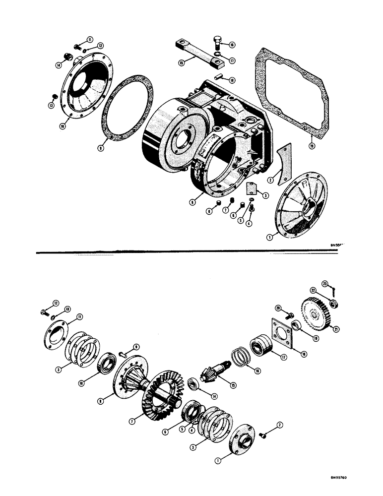 Схема запчастей Case 310C - (160) - C-12 WINCH CASE (05) - UPPERSTRUCTURE CHASSIS