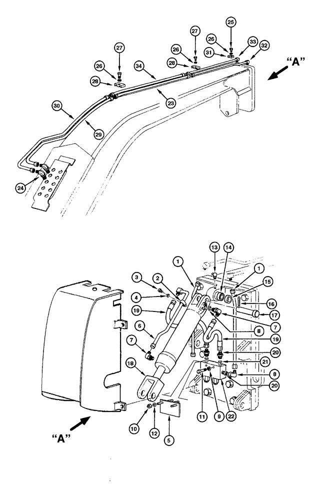 Схема запчастей Case 865 - (08.26[00]) - SCARIFIER HYDRAULIC CIRCUIT (08) - HYDRAULICS