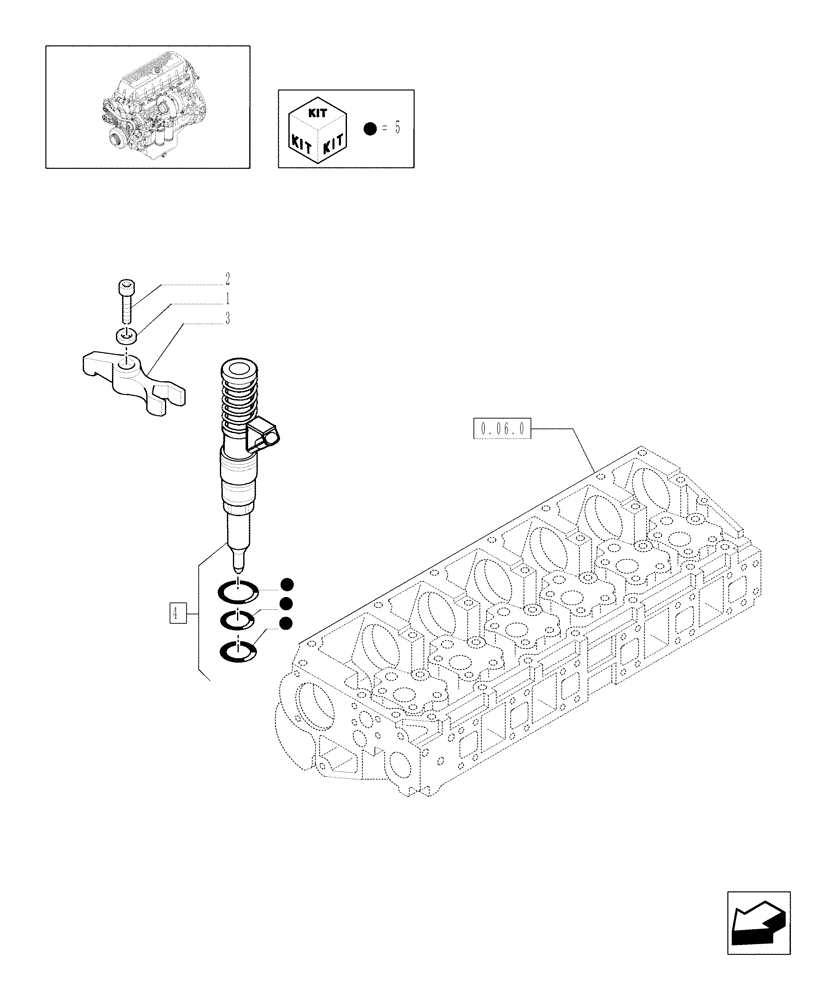 Схема запчастей Case F3AE0684P E906 - (0.14.8[01]) - INJECTOR & RELATED PARTS (504113678) 