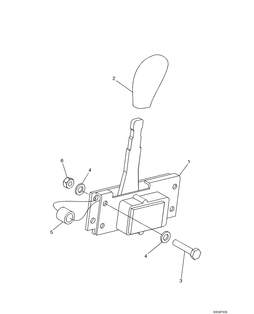 Схема запчастей Case 850L - (04-03) - THROTTLE, ELECTRIC (04) - ELECTRICAL SYSTEMS