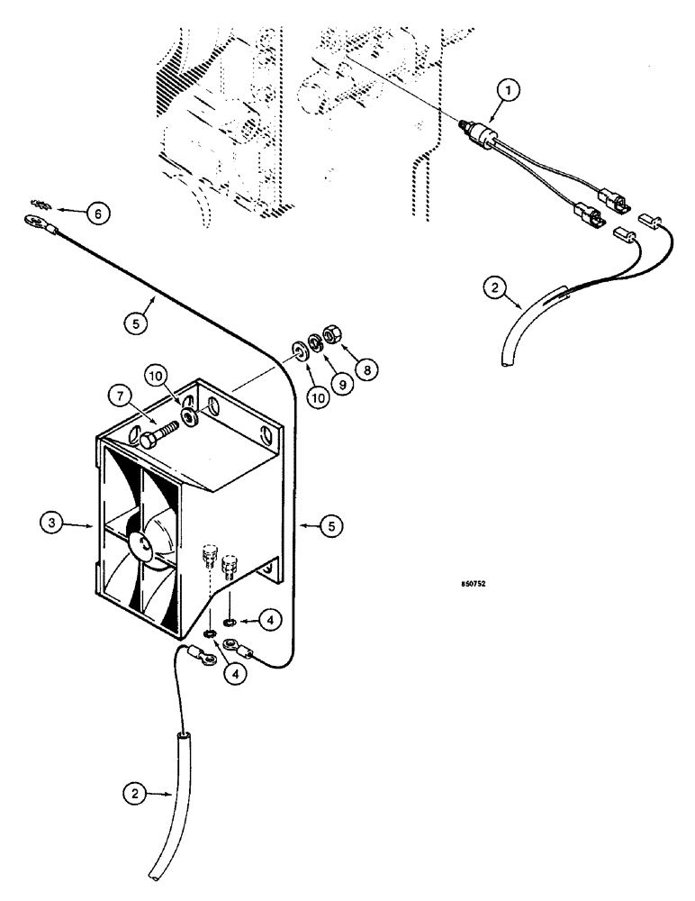 Схема запчастей Case W14 - (236) - BACKUP ALARM, USED ON PIN 9154965 AND AFTER (04) - ELECTRICAL SYSTEMS