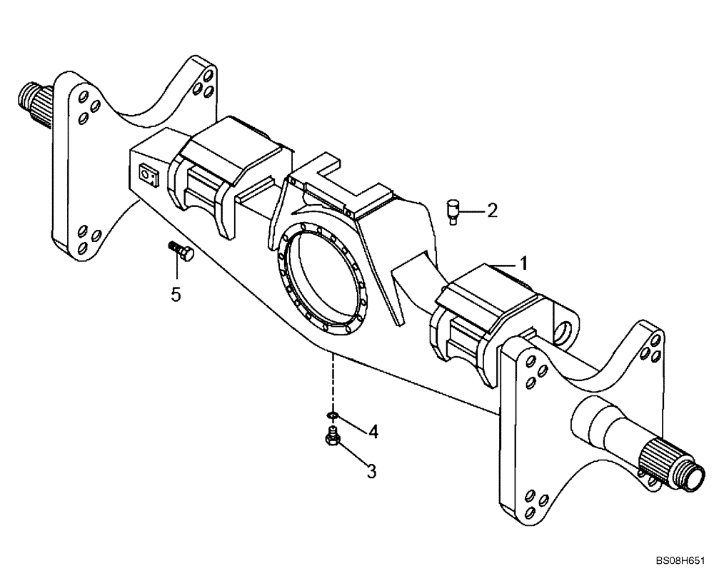 Схема запчастей Case 327B - (32A00000674[001]) - HOUSING, INTERMEDIATE AXLE (P.I.N. HHD0327BN7PG57000 AND AFTER) (84147473) (11) - AXLES/WHEELS