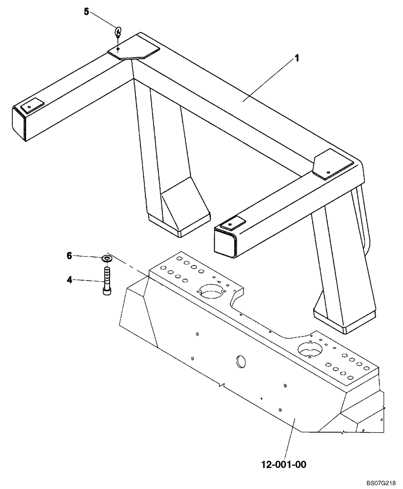 Схема запчастей Case SV208 - (12-021-00[01]) - ROPS INSTALLATION (GROUP 570) (ND104241) (09) - CHASSIS/ATTACHMENTS