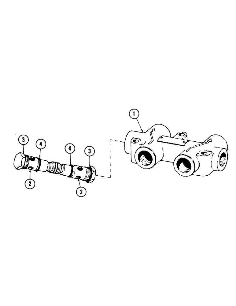 Схема запчастей Case 50 - (8-186) - OPTIONAL LEVELER CHECK VALVE (08) - HYDRAULICS