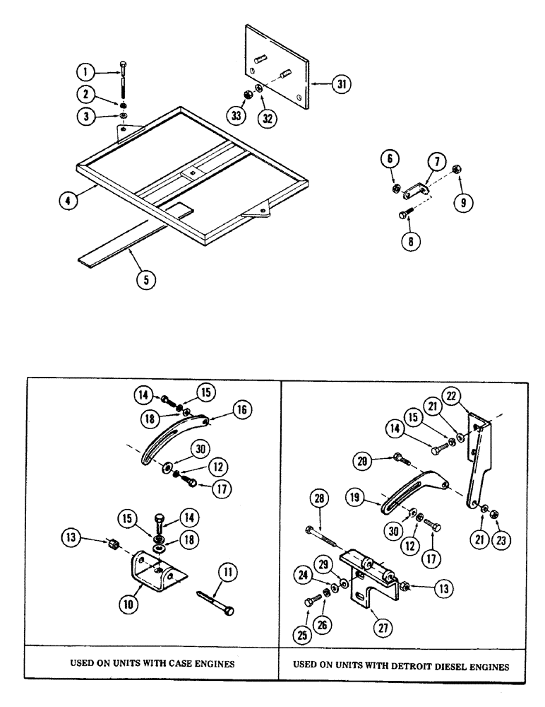 Схема запчастей Case 40 - (258) - ELECTRICAL MOUNTING BRACKETS AND HARDWARE (55) - ELECTRICAL SYSTEMS