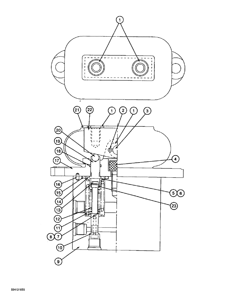 Схема запчастей Case 9060B - (8-212) - PEDAL OPERATED REMOTE CONTROL VALVE (08) - HYDRAULICS