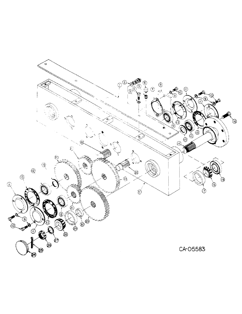 Схема запчастей Case 4130 - (07-7) - DRIVE TRAIN, DRIVE AXLE - FRONT & REAR (04) - Drive Train