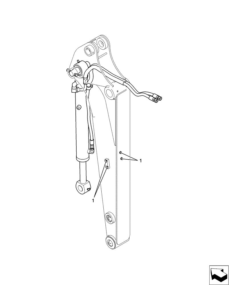 Схема запчастей Case CX31B - (03-023[00]) - CAP ASSY (84) - BOOMS, DIPPERS & BUCKETS