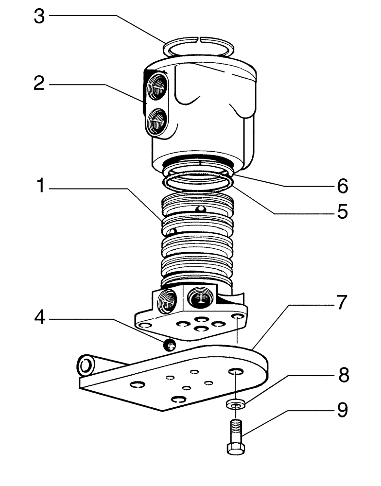 Схема запчастей Case 885B - (08-44[01]) - VALVE ASSY (08) - HYDRAULICS