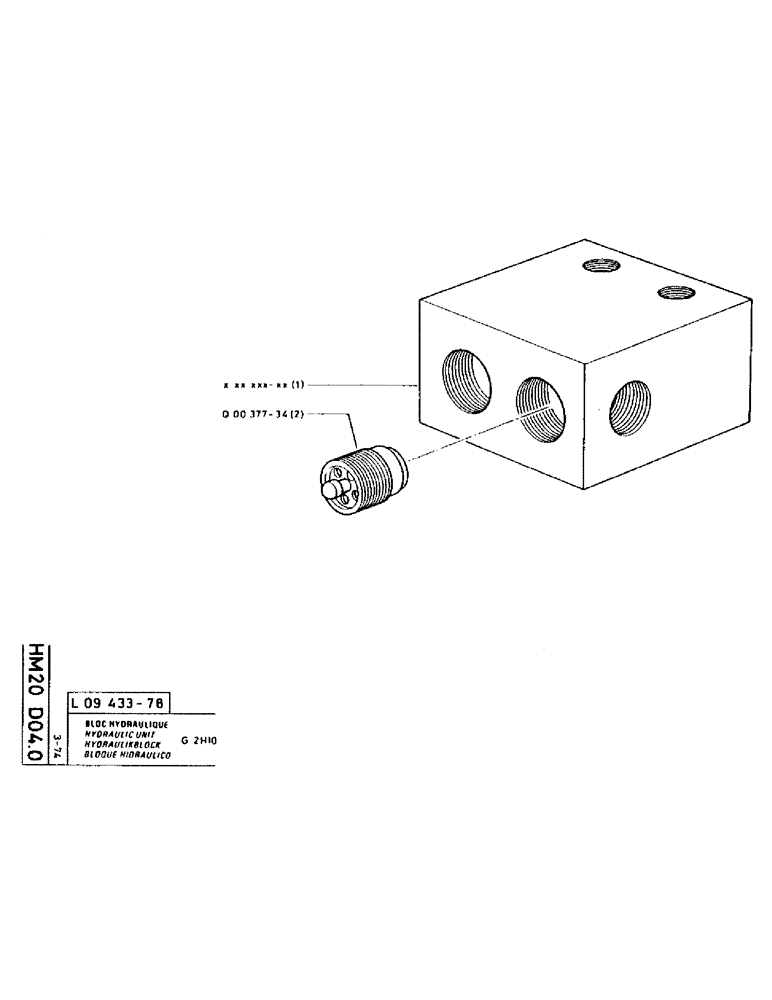 Схема запчастей Case LC80 - (067) - HYDRAULIC UNIT 