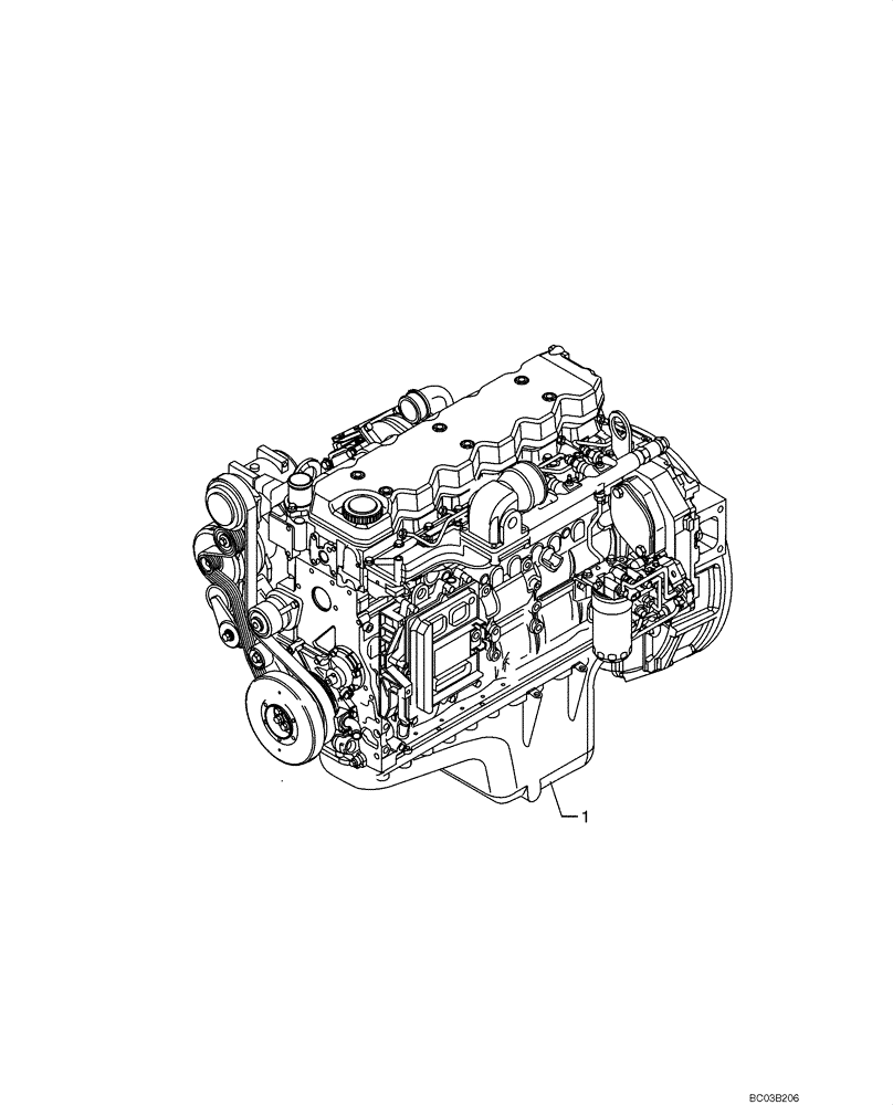 Схема запчастей Case 721D - (02-12) - ENGINE (02) - ENGINE