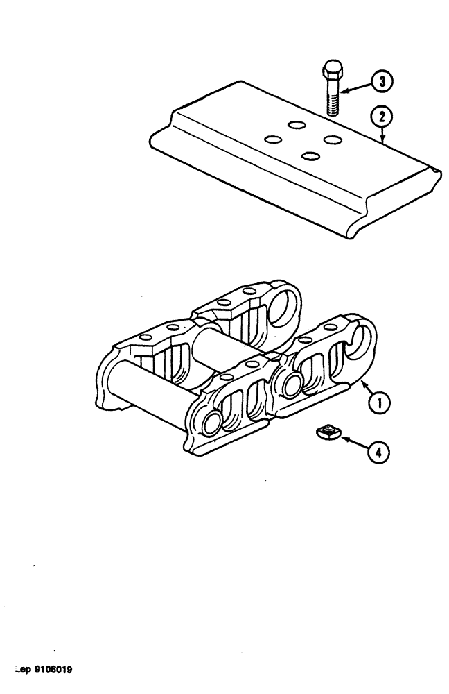 Схема запчастей Case 1088 - (092) - PAIR OF TRACKS (48) - TRACKS & TRACK SUSPENSION