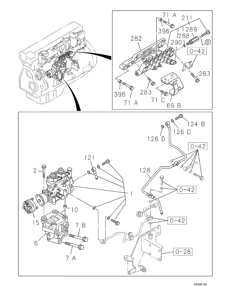 Схема запчастей Case CX700B - (03-04) - FUEL SYSTEM - FUEL INJECTION PUMP (03) - FUEL SYSTEM