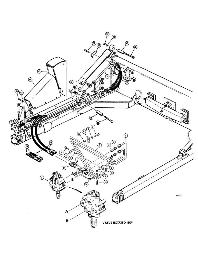 Схема запчастей Case 310G - (178) - POWER TILT DOZER HYDRAULICS (TILT CIRCUIT) (07) - HYDRAULIC SYSTEM