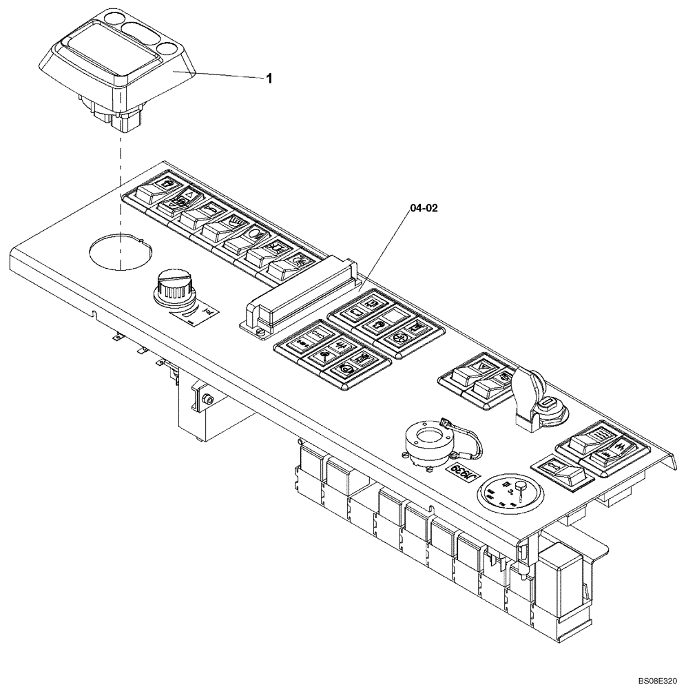 Схема запчастей Case SV208 - (04-21[01]) - DISPLAY, ELECTRONIC (GROUP 428) (ND139623) (04) - ELECTRICAL SYSTEMS