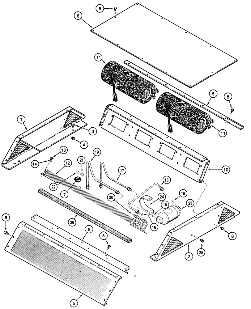 Схема запчастей Case 650H - (09-34) - AIR CONDITIONING SYSTEM (09) - CHASSIS