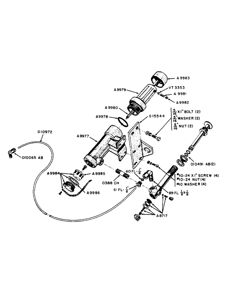 Схема запчастей Case 320 - (041) - DIESEL ENGINE, STARTING FLUID ATTACHMENT (03) - FUEL SYSTEM