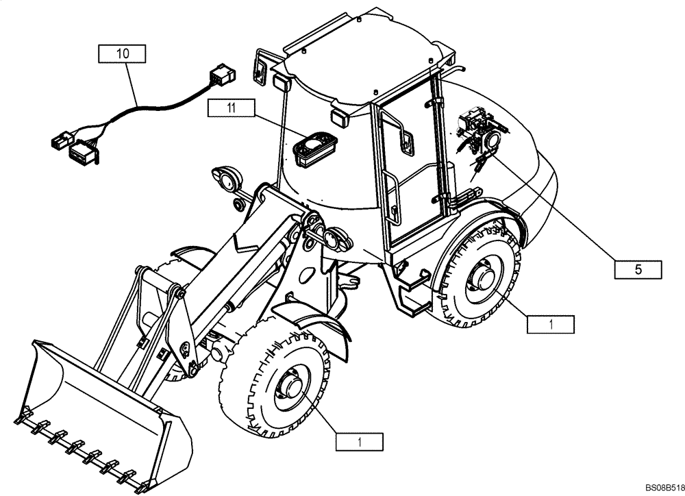 Схема запчастей Case 121E - (02.102[2991347000]) - AXLES ASSEMBLY FAST GEAR SELF-LOCKING 35 KM/H (23) - FOUR WHEEL DRIVE SYSTEM