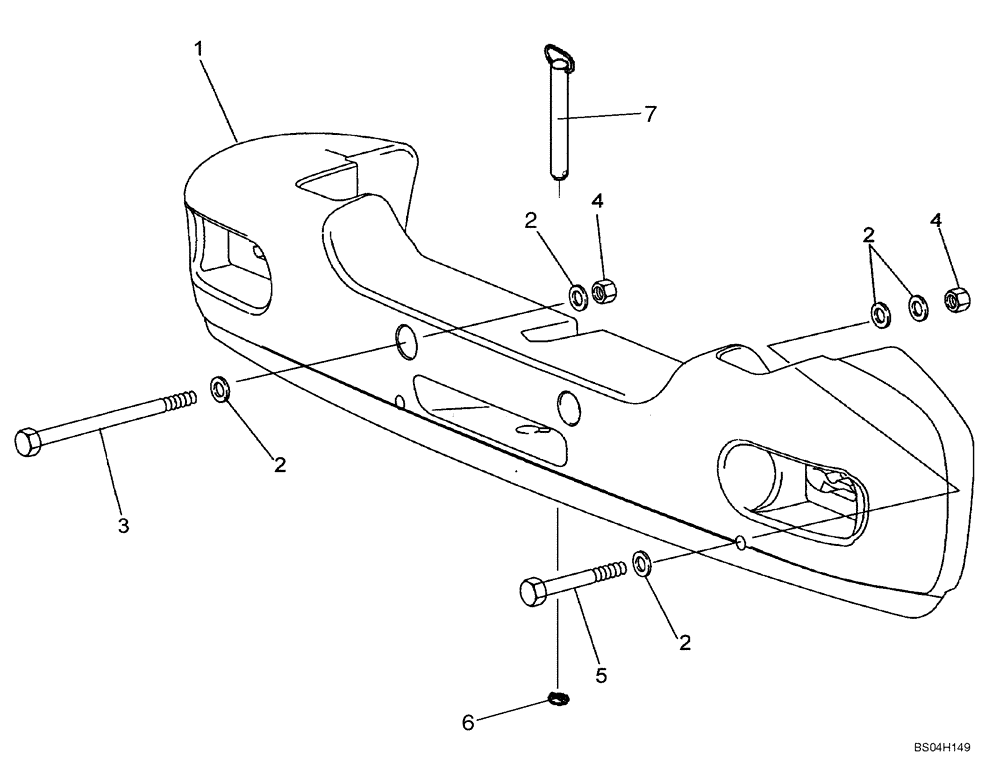 Схема запчастей Case 521D - (09-15) - COUNTERWEIGHT/HITCH - IF USED (09) - CHASSIS