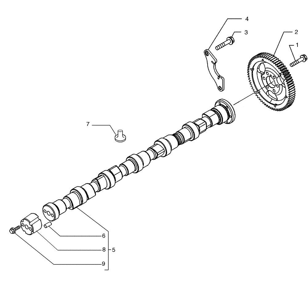 Схема запчастей Case 865 VHP - (02-46[01]) - CAMSHAFT DRIVE (02) - ENGINE