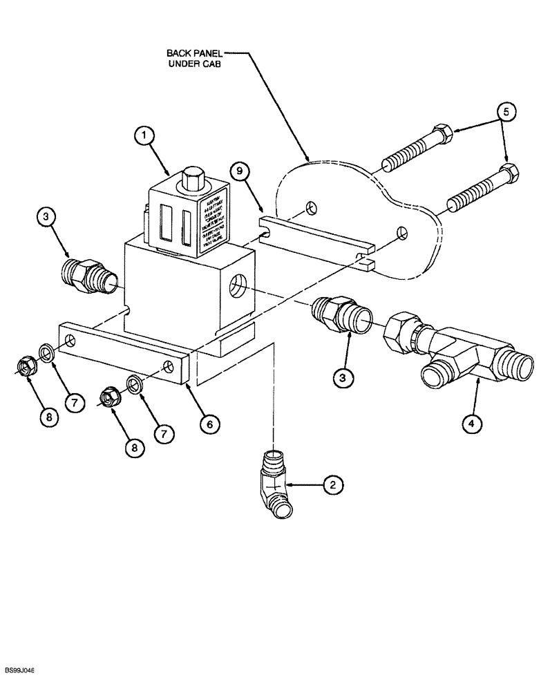 Схема запчастей Case 689G - (06-08) - BRAKE VALVE AND MOUNTING (07) - BRAKES