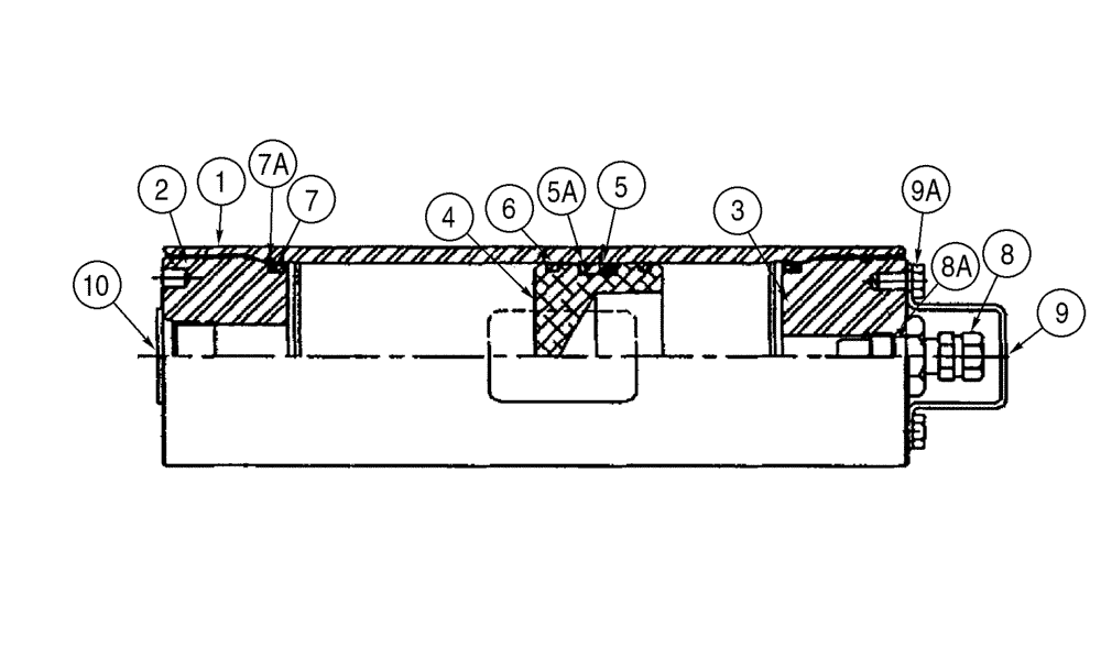 Схема запчастей Case 521D - (08-37) - ACCUMULATOR ASSY (08) - HYDRAULICS