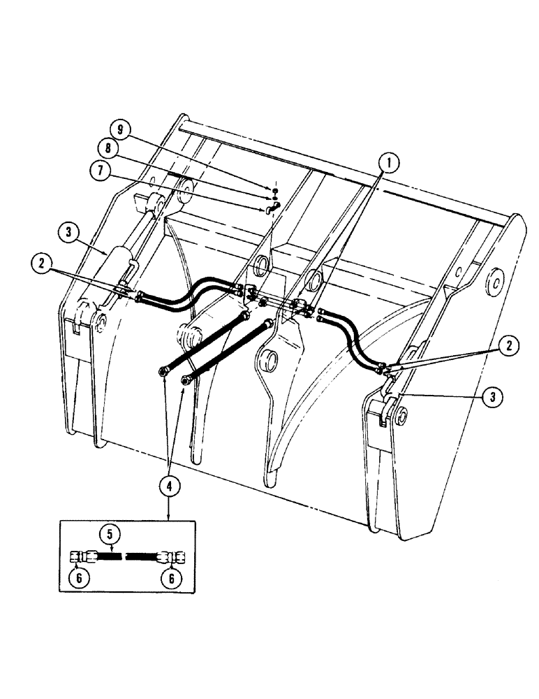 Схема запчастей Case 880 - (296) - 4-IN-1 HYDRAULICS (07) - HYDRAULIC SYSTEM