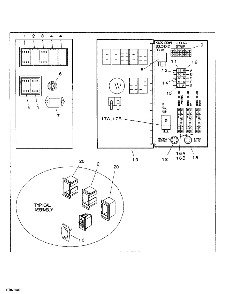 Схема запчастей Case BPGHP335 - (9-10) - CONTROL PANEL 