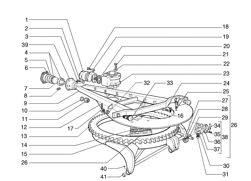 Схема запчастей Case 865B AWD - (09-01[01]) - MOLDBOARD DRAWBAR AND CICLE (09) - CHASSIS/ATTACHMENTS