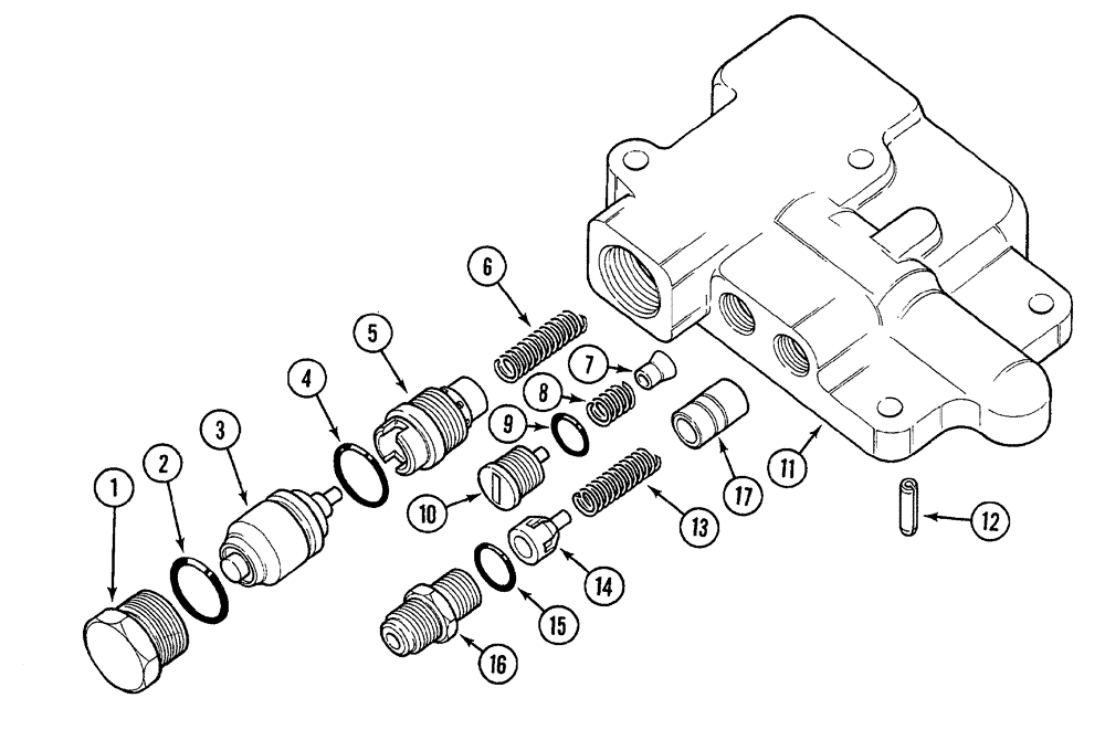 Схема запчастей Case 380B - (8-32) - DRAFT CONTROL - UNLOADING AND FLOW CONTROL VALVE (08) - HYDRAULICS