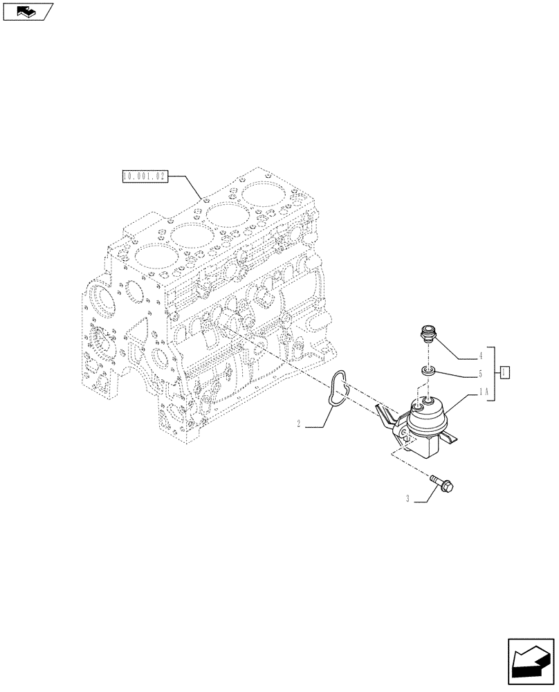 Схема запчастей Case F4GE9454K J604 - (10.210.01) - FUEL PUMP (101940450003) (10) - ENGINE